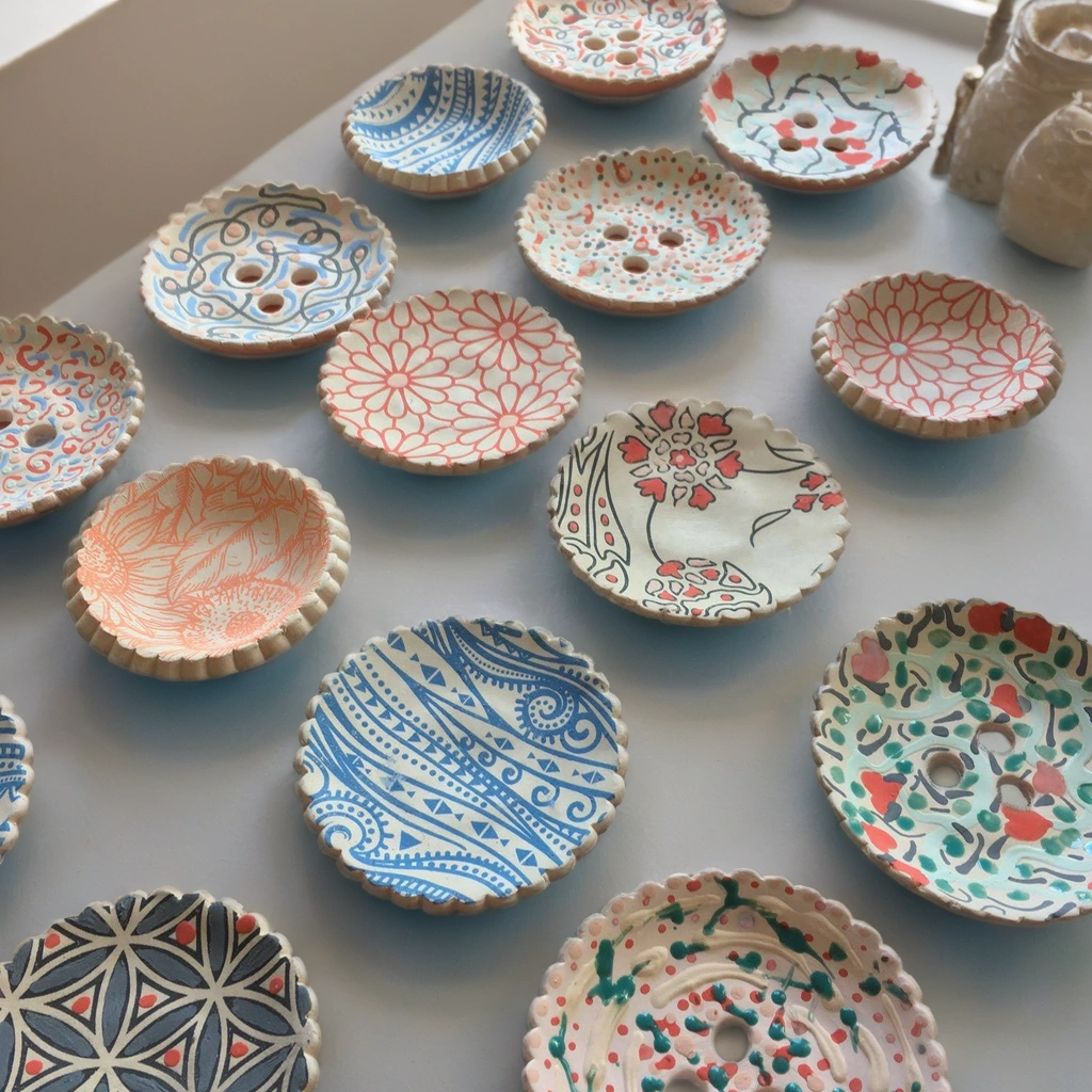 Ceramic incense bowls